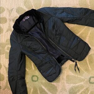 Dark Green Quilted Free People Jacket